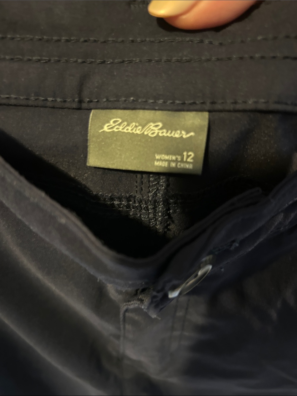 Eddie Bauer Navy Blue Hybrid Shorts- Size 12 - Picture 2 of 3